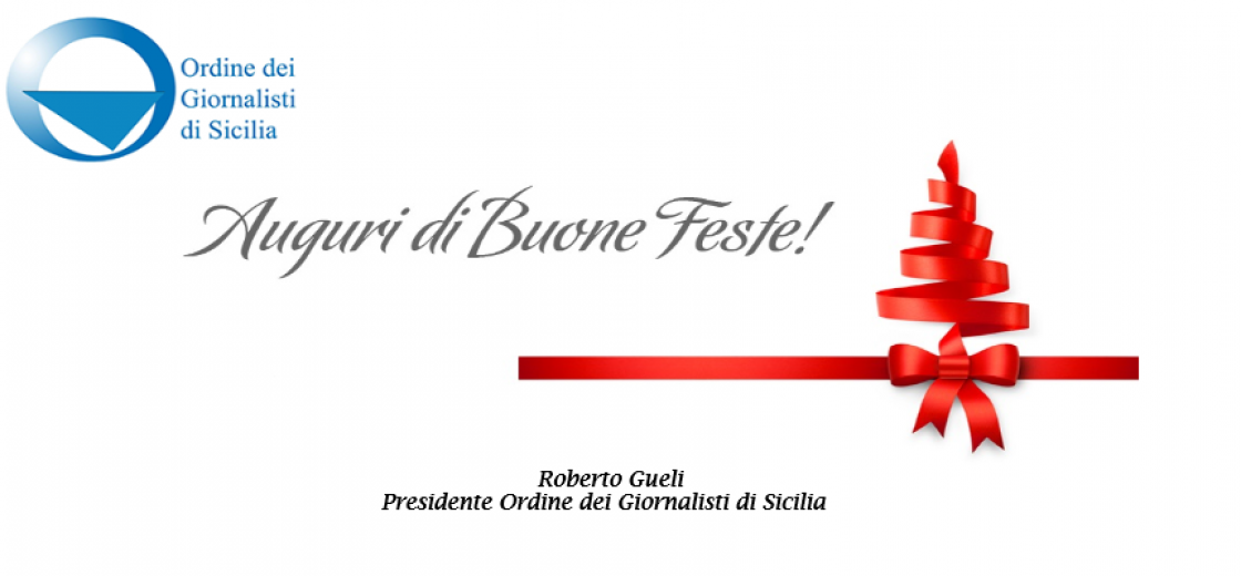 Auguri di Buone feste ai giornalisti siciliani